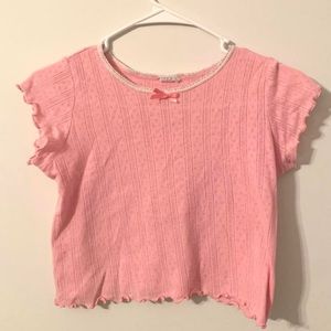 dainty pink baby tee